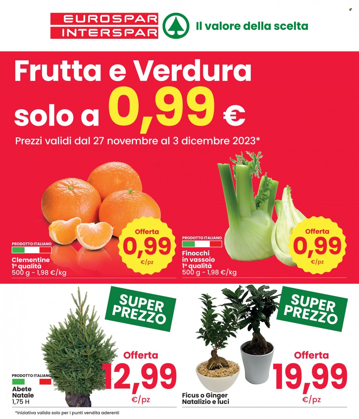Volantino Interspar - 27/11/2023 - 3/12/2023. Pagina 1