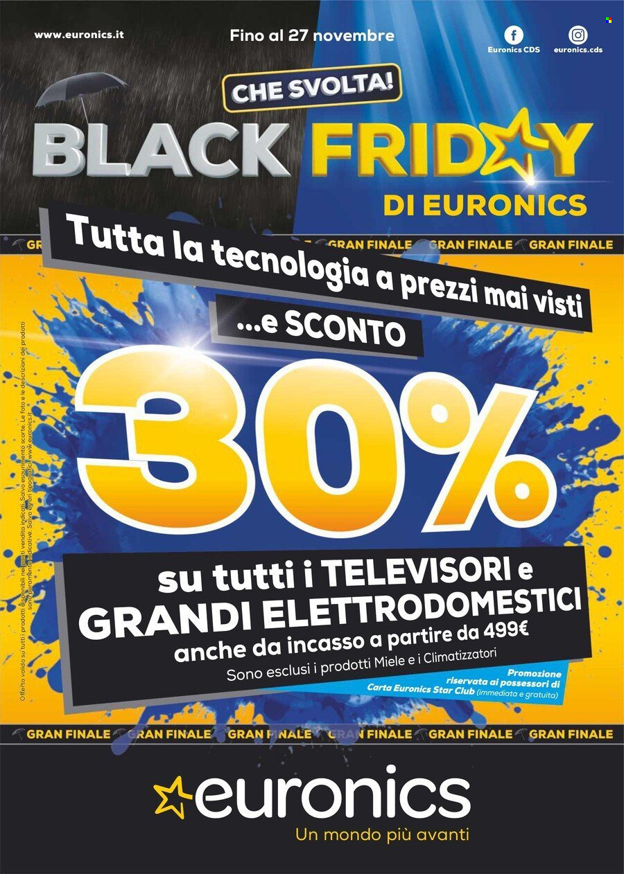 Volantino Euronics - 23/11/2023 - 27/11/2023. Pagina 1