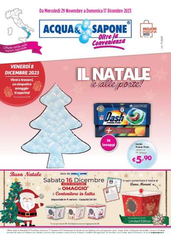 Volantino Acqua & Sapone - 29/11/2023 - 17/12/2023.