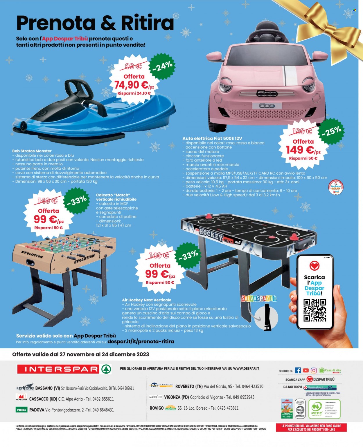 Volantino Interspar - 27/11/2023 - 24/12/2023. Pagina 24