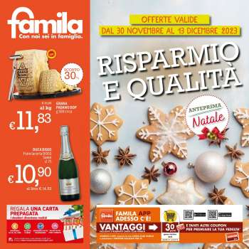 Volantino Famila - 30/11/2023 - 13/12/2023.