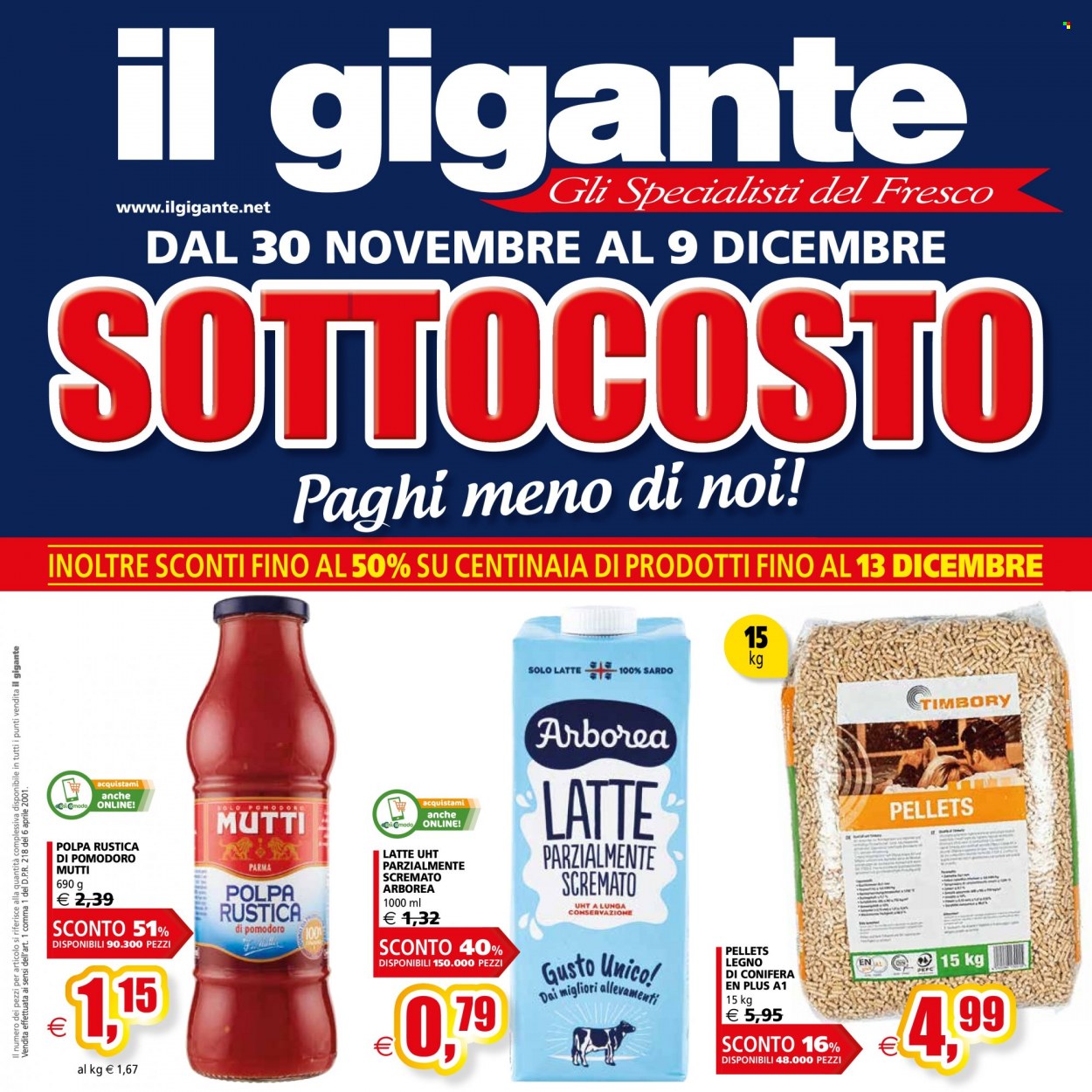 Volantino Il Gigante - 30/11/2023 - 9/12/2023. Pagina 1
