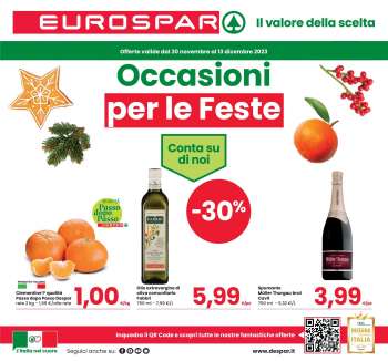 Volantino Eurospar - 30/11/2023 - 13/12/2023.