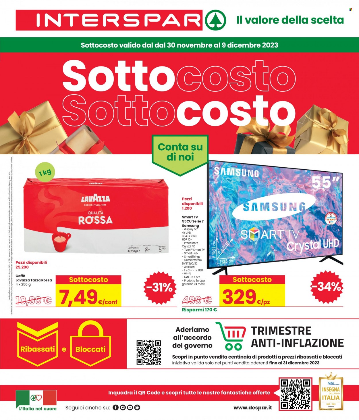 Volantino Interspar - 30/11/2023 - 10/12/2023. Pagina 1
