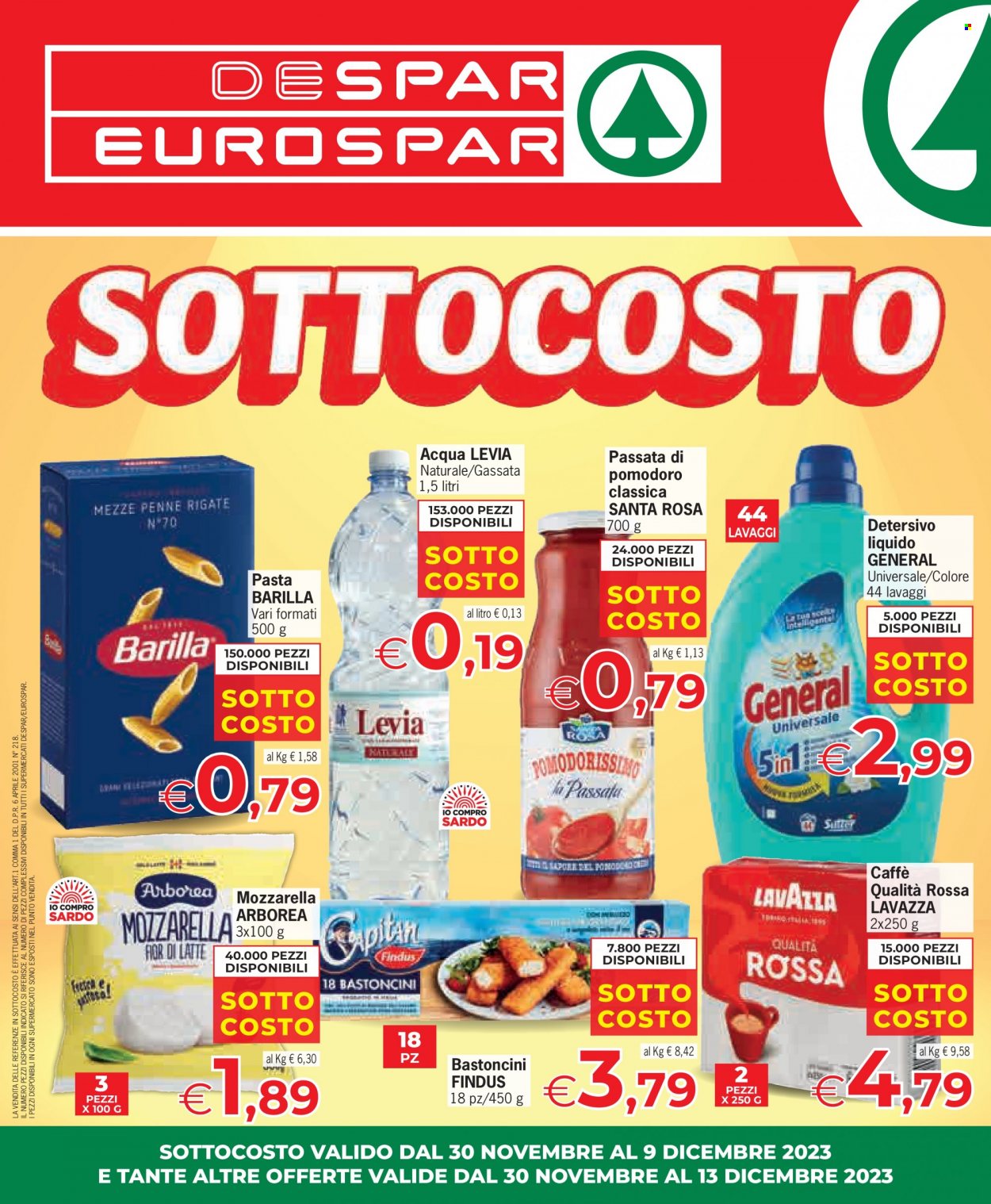 Leták Eurospar - 30.11.2023 - 13.12.2023. Strana 1