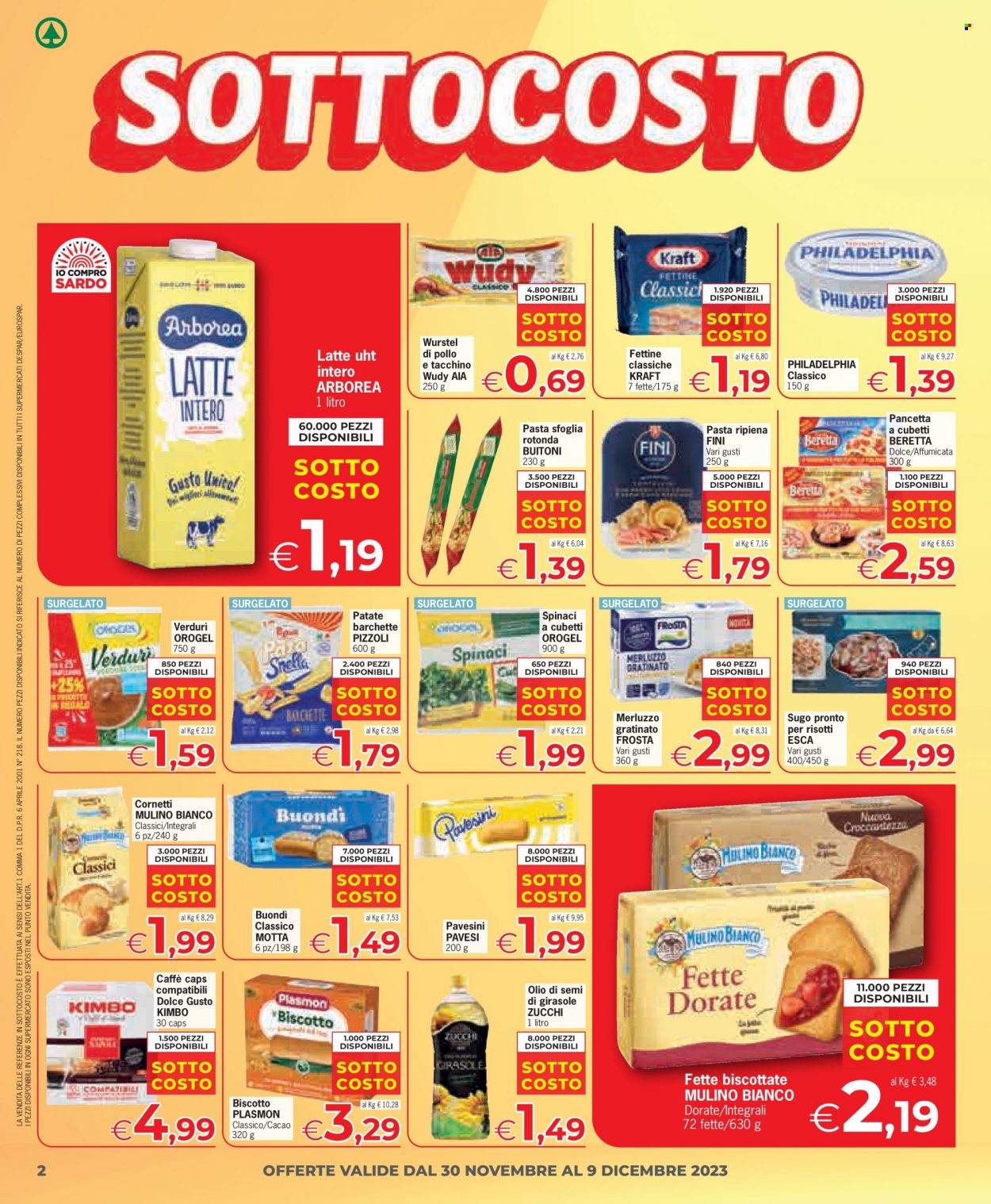 Leták Eurospar - 30.11.2023 - 13.12.2023. Strana 2