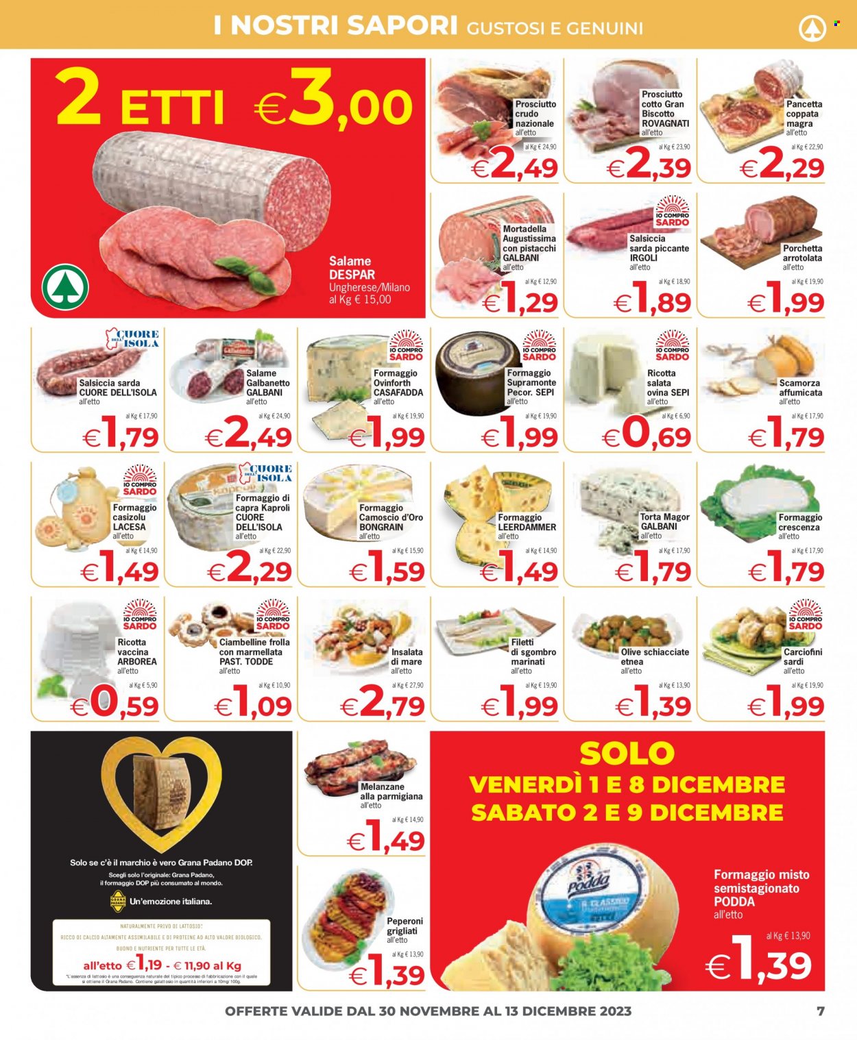 Leták Eurospar - 30.11.2023 - 13.12.2023. Strana 7