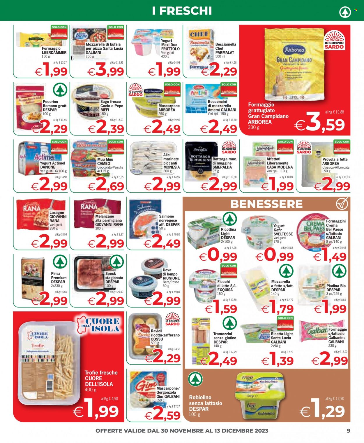 Volantino Eurospar - 30/11/2023 - 13/12/2023. Pagina 9