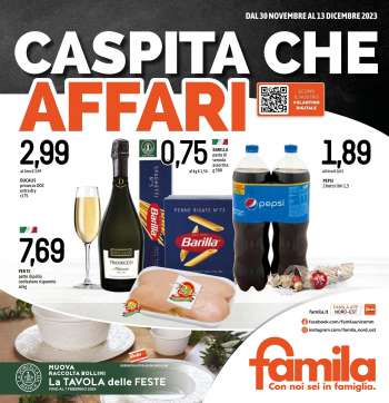 Volantino Famila - 30/11/2023 - 13/12/2023.