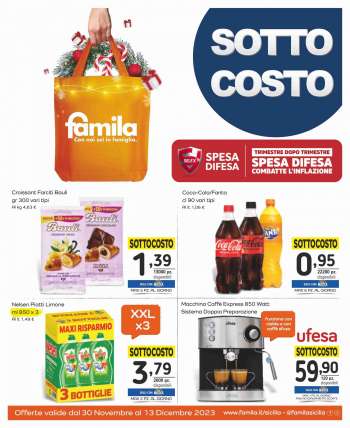 Volantino Famila - 30/11/2023 - 13/12/2023.