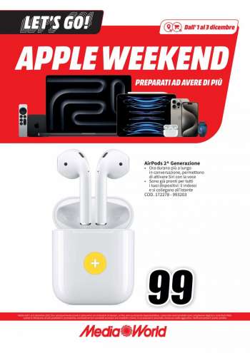Volantino MediaWorld - 1/12/2023 - 3/12/2023.