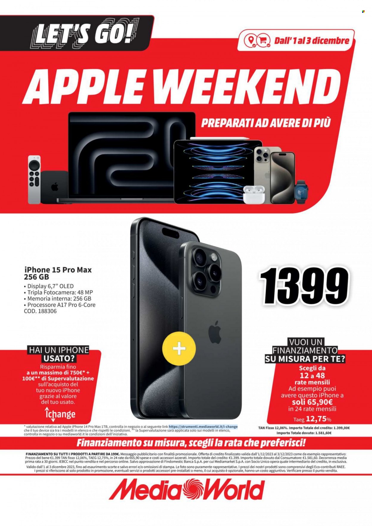 Volantino MediaWorld - 1/12/2023 - 3/12/2023. Pagina 5