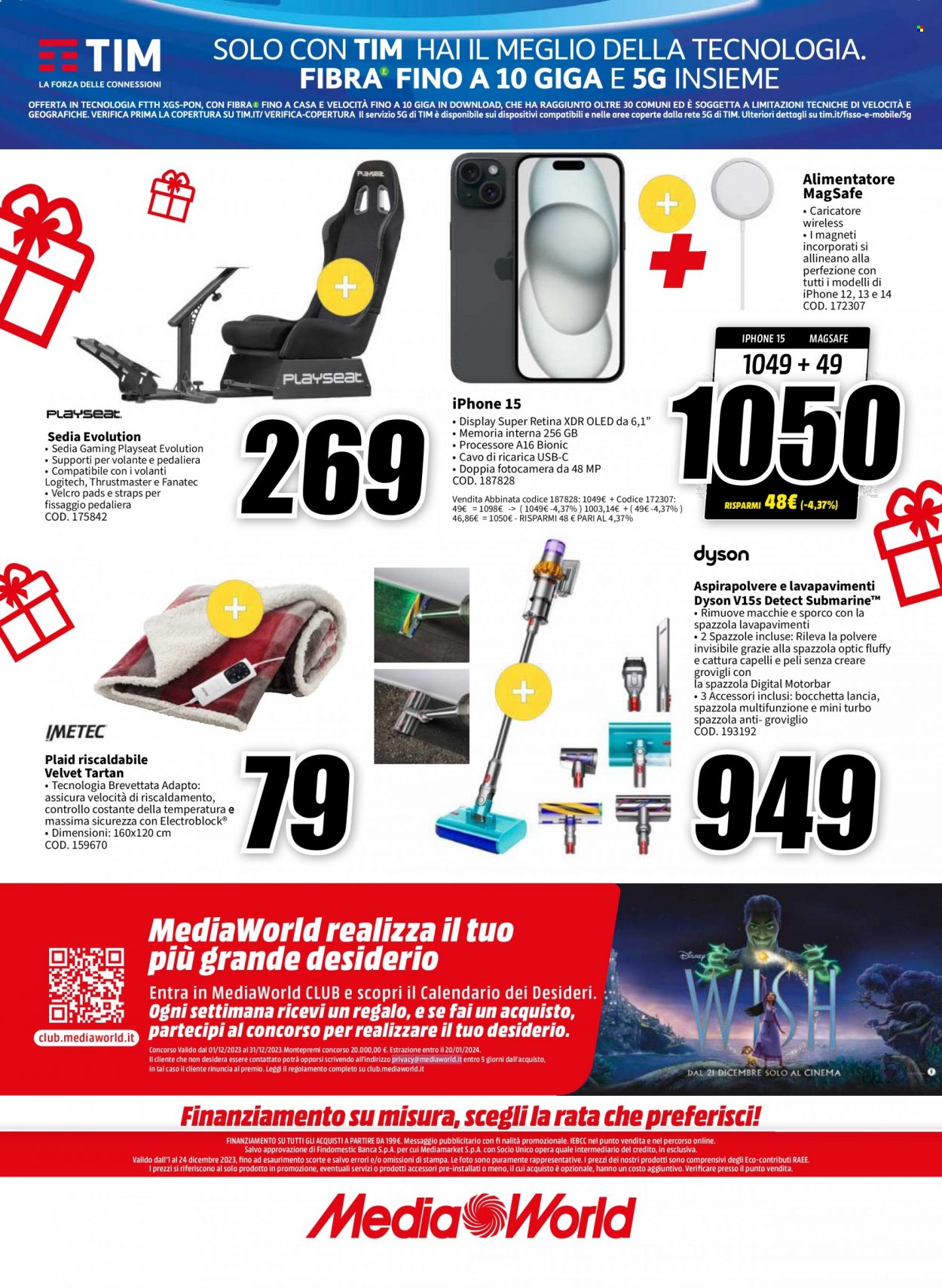 Volantino MediaWorld - 1/12/2023 - 24/12/2023. Pagina 24