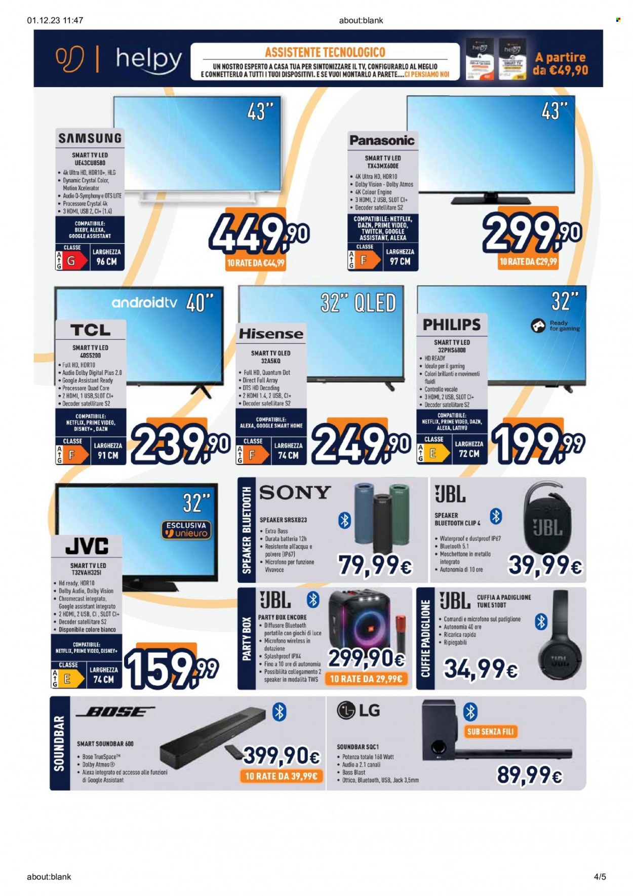 Volantino Unieuro - 1/12/2023 - 6/12/2023. Pagina 4