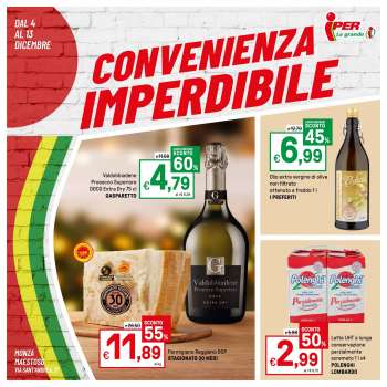 Volantino Iper, La grande i - 4/12/2023 - 13/12/2023.