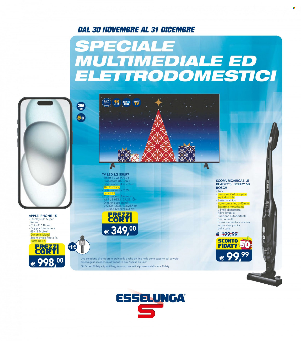 Volantino Esselunga - 30/11/2023 - 31/12/2023. Pagina 1