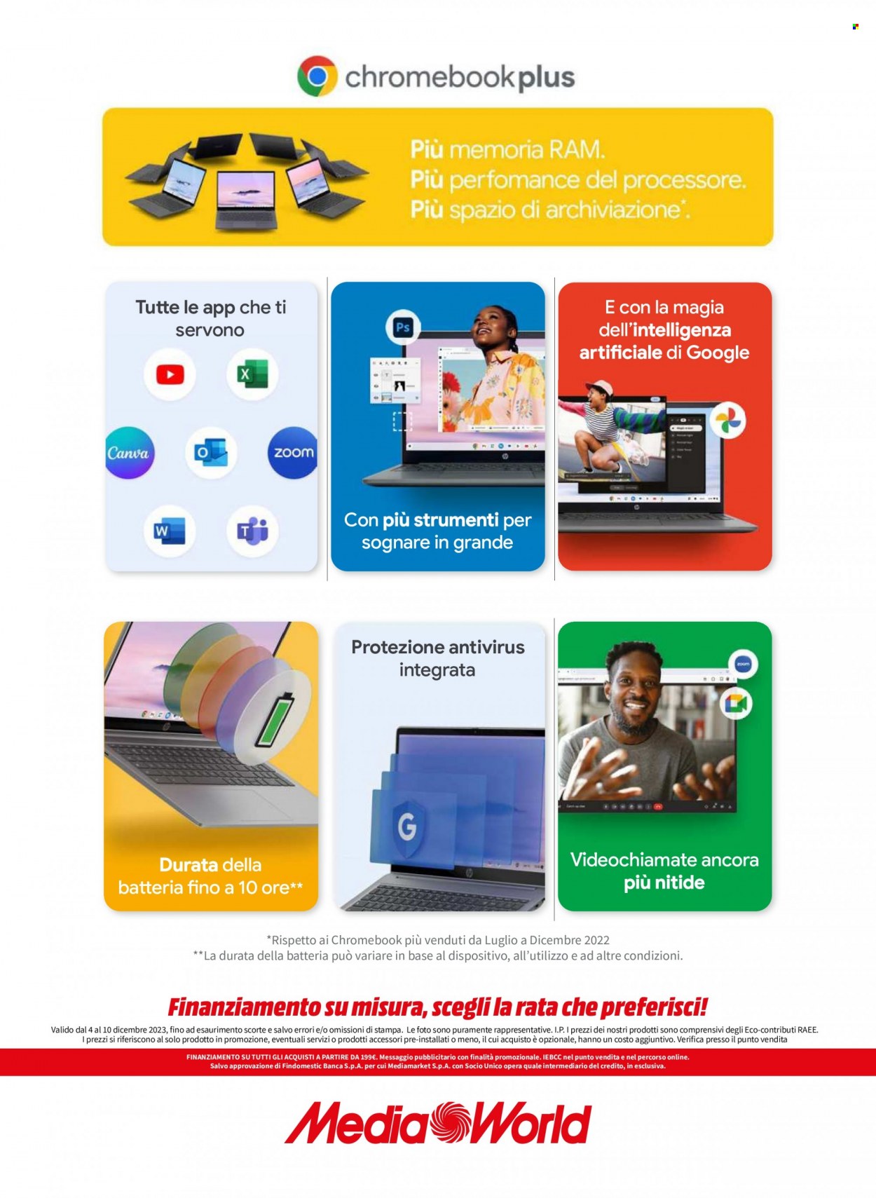 Volantino MediaWorld - 4/12/2023 - 10/12/2023. Pagina 4