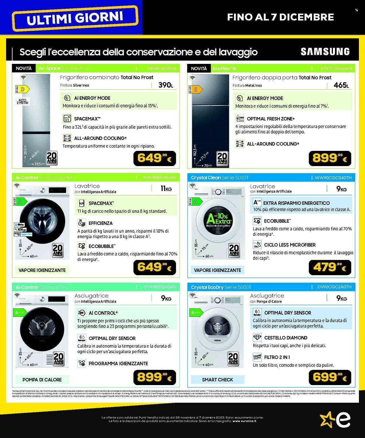 Volantino Euronics - 28/11/2023 - 7/12/2023. Pagina 23