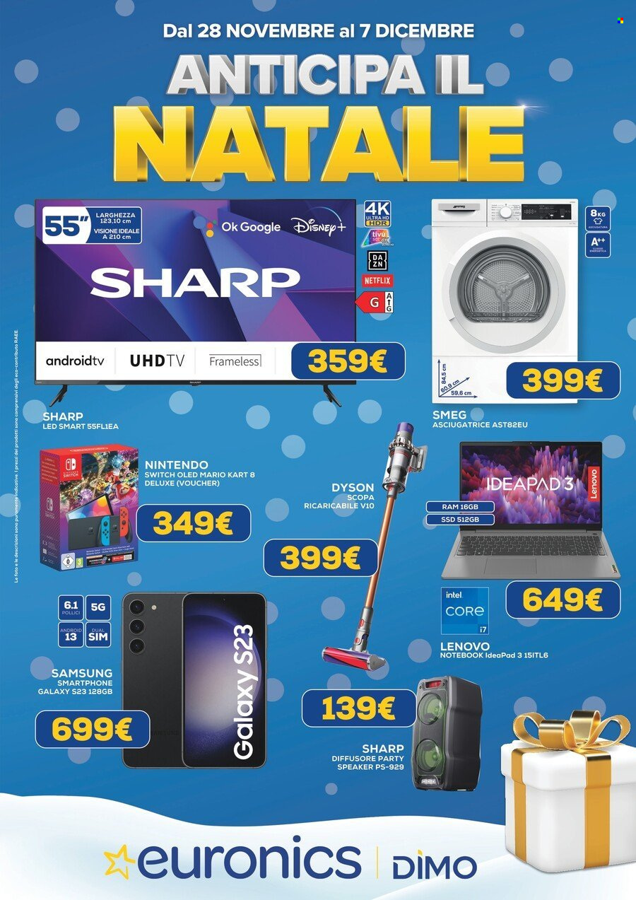 Volantino Euronics - 28/11/2023 - 7/12/2023. Pagina 1