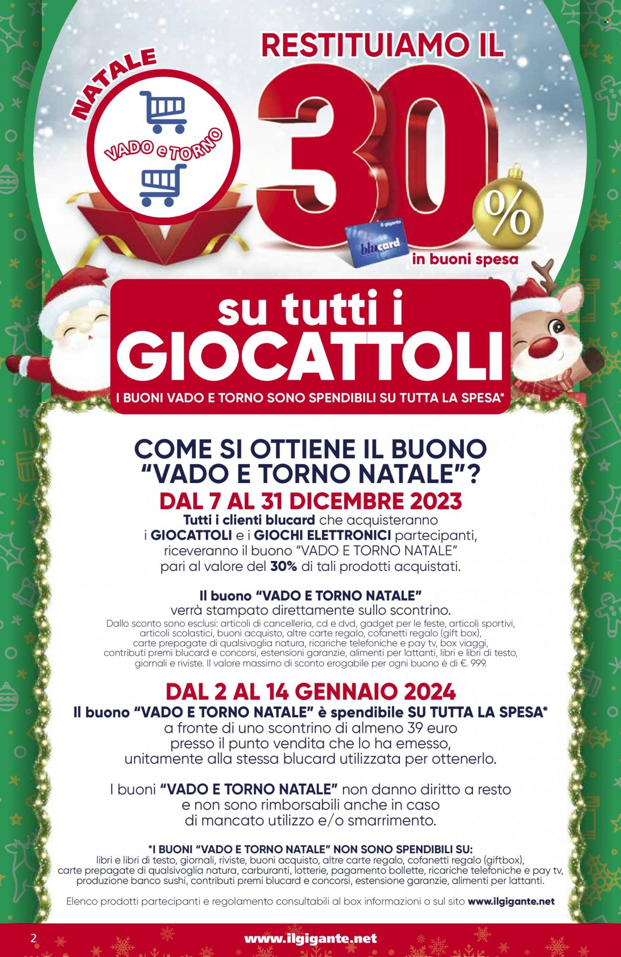 Volantino Il Gigante - 7/12/2023 - 31/12/2023. Pagina 2