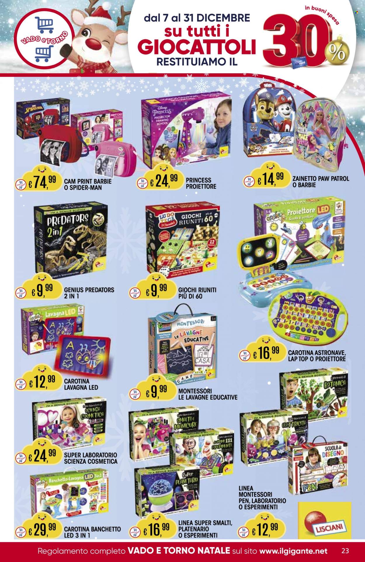Volantino Il Gigante - 7/12/2023 - 31/12/2023. Pagina 23