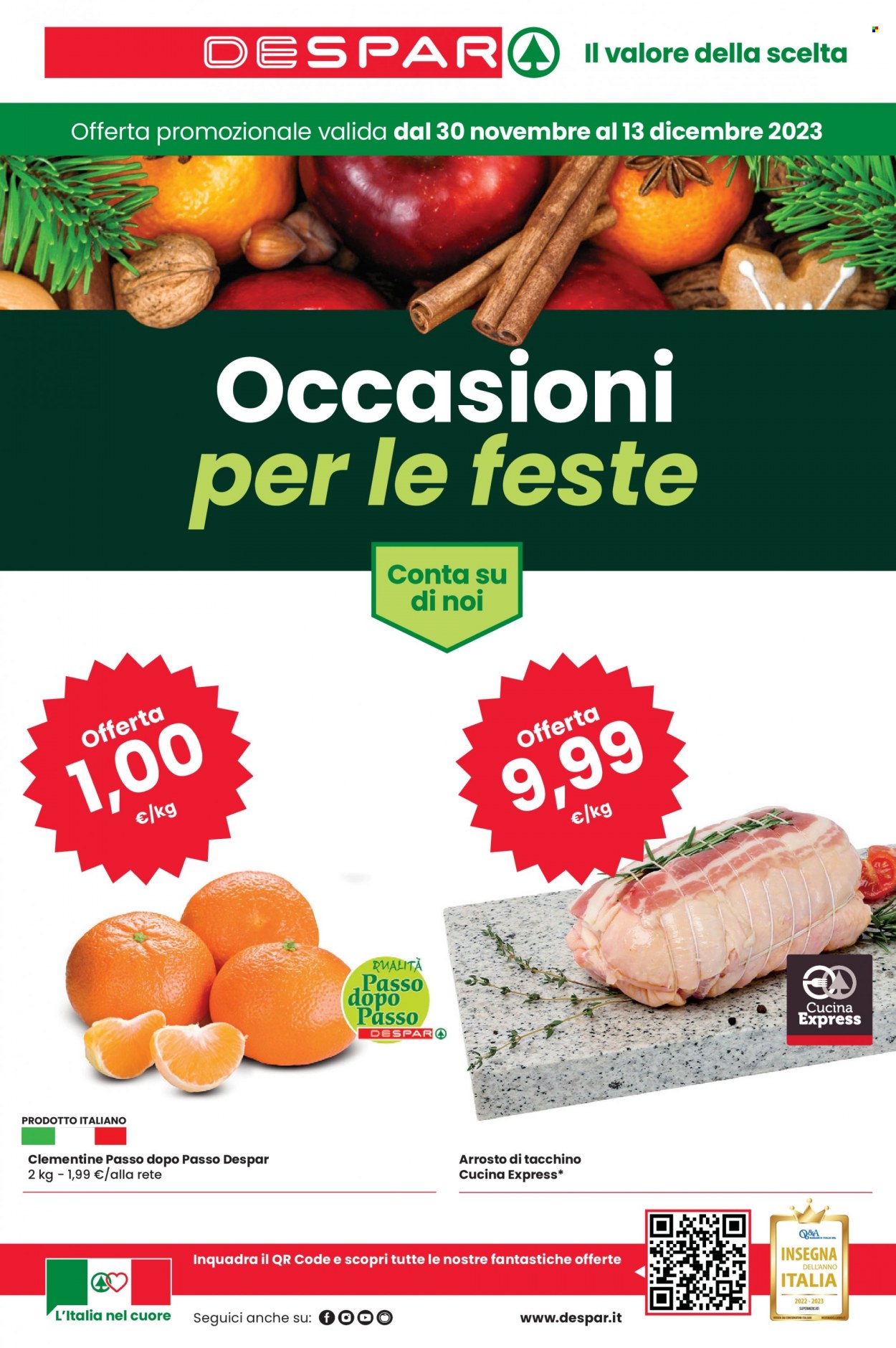 Volantino Despar - 30/11/2023 - 13/12/2023. Pagina 1