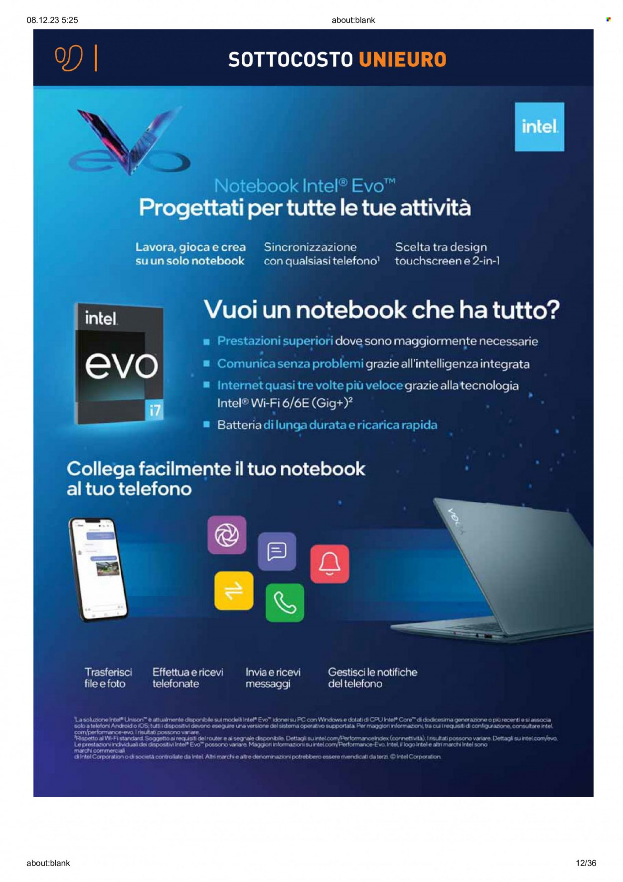 Volantino Unieuro - 7/12/2023 - 16/12/2023. Pagina 12