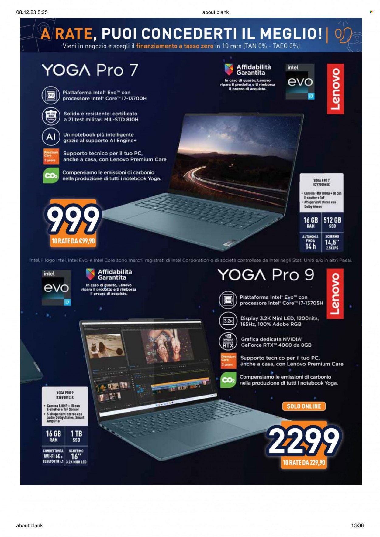 Volantino Unieuro - 7/12/2023 - 16/12/2023. Pagina 13
