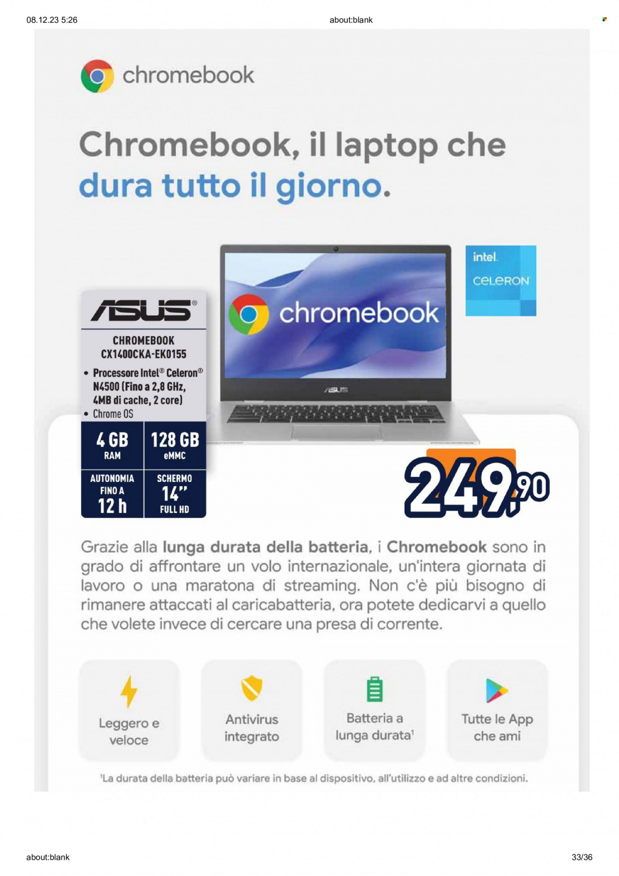 Volantino Unieuro - 7/12/2023 - 16/12/2023. Pagina 33