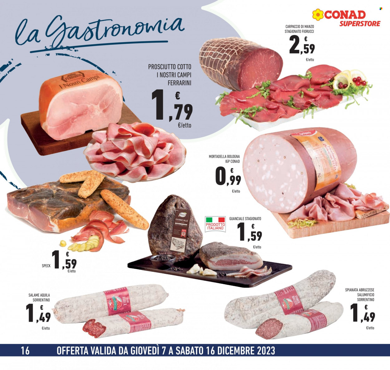 Volantino Conad Superstore - 7/12/2023 - 16/12/2023. Pagina 16