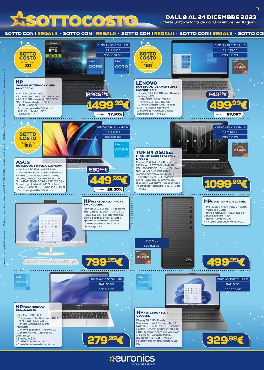 Volantino Euronics - 8/12/2023 - 24/12/2023. Pagina 5