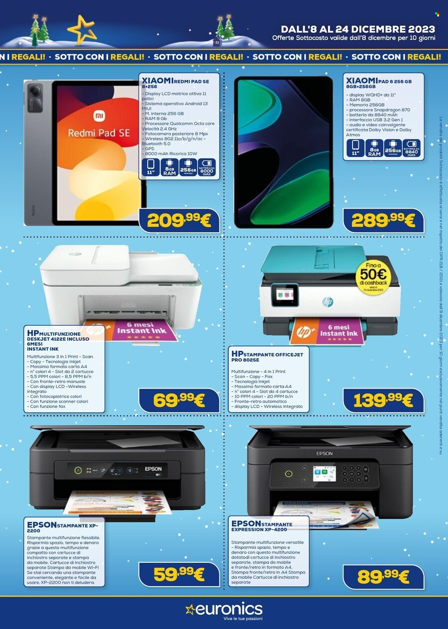 Volantino Euronics - 8/12/2023 - 24/12/2023. Pagina 6
