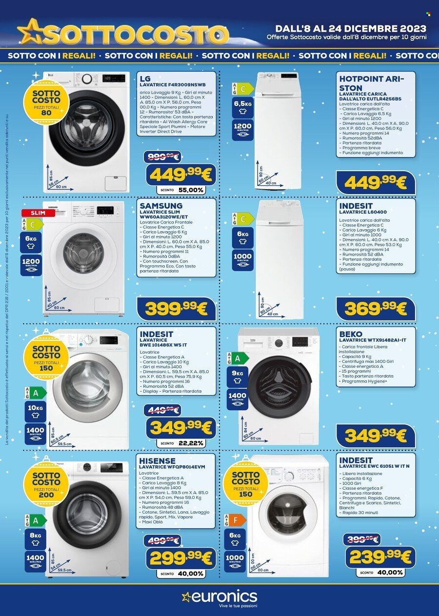 Volantino Euronics - 8/12/2023 - 24/12/2023. Pagina 11