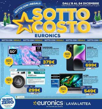 Volantino Euronics - 8/12/2023 - 24/12/2023.
