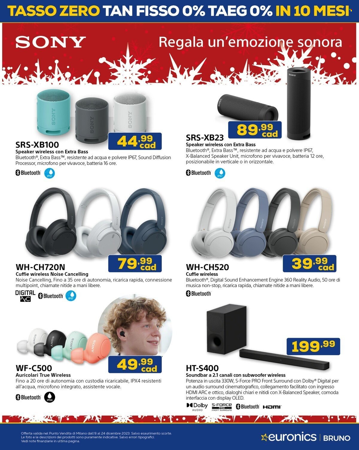 Volantino Euronics - 8/12/2023 - 24/12/2023. Pagina 24