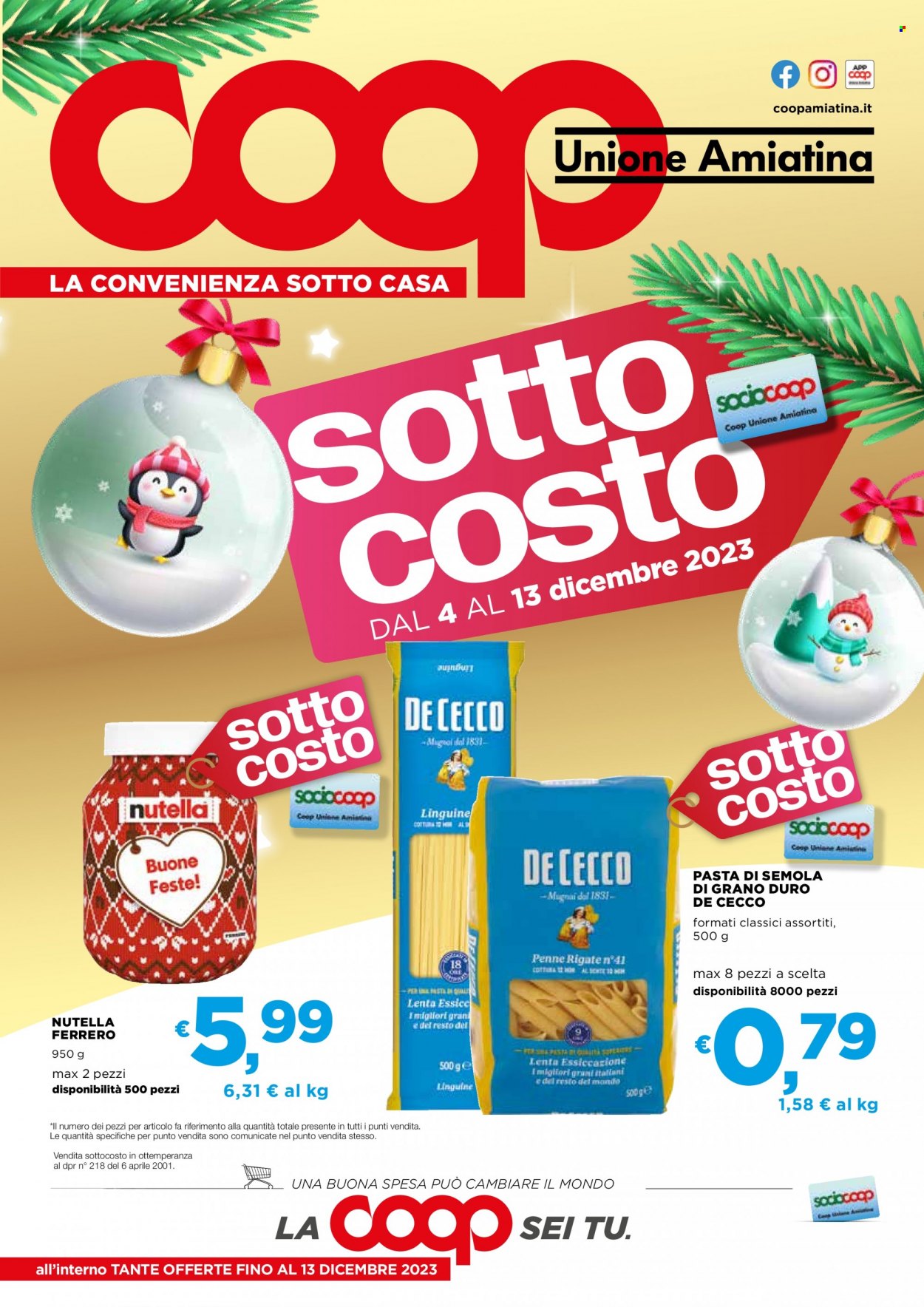 Volantino Coop - 4/12/2023 - 13/12/2023. Pagina 1