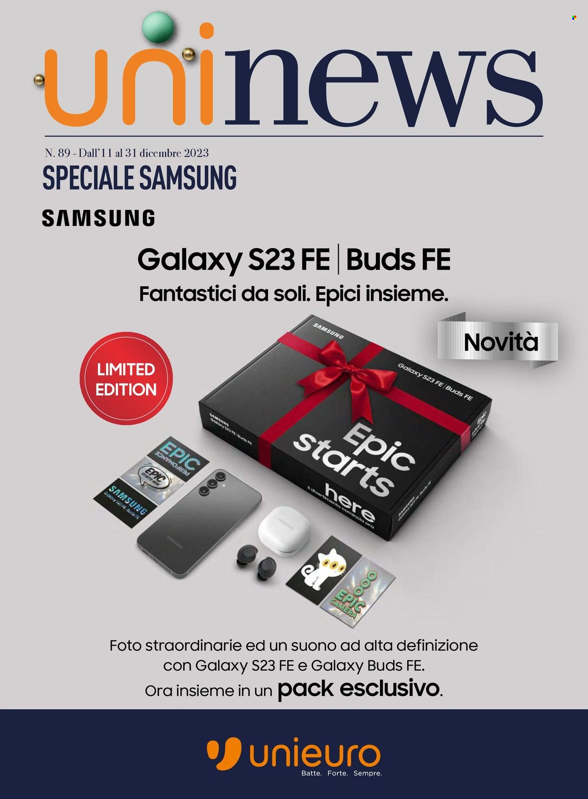 Volantino Unieuro - 11/12/2023 - 31/12/2023. Pagina 1