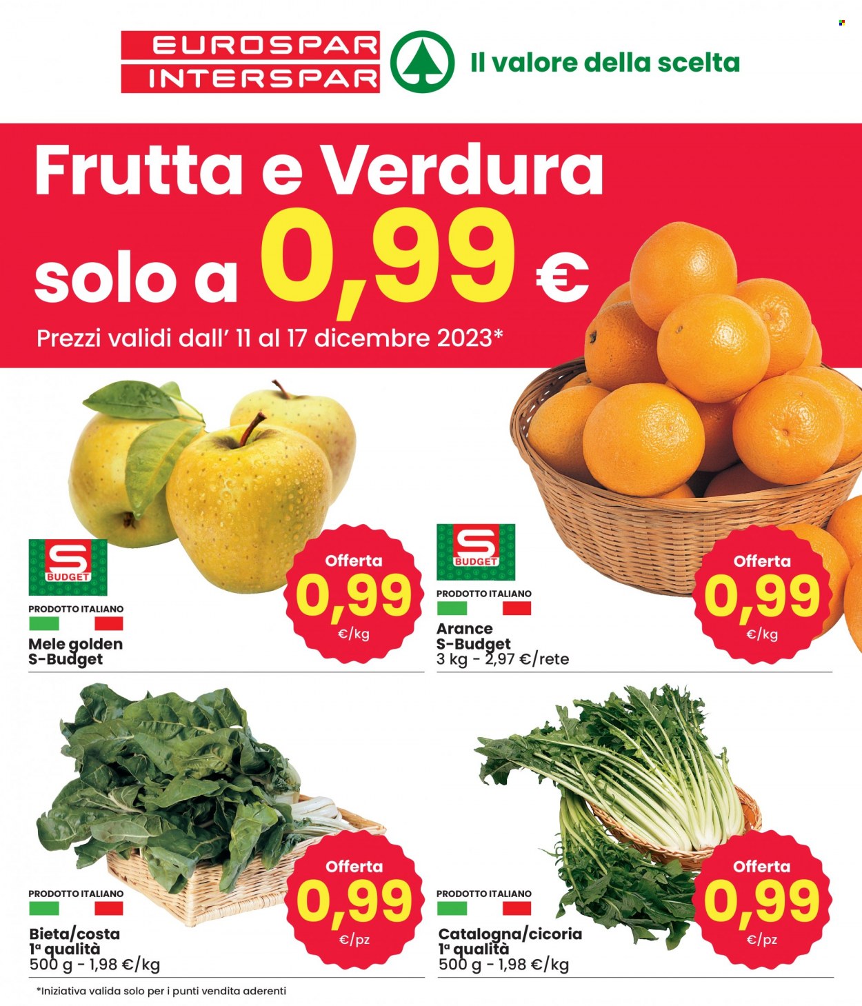 Volantino Eurospar - 11/12/2023 - 17/12/2023. Pagina 1