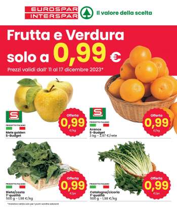 Volantino Eurospar - 11/12/2023 - 17/12/2023.