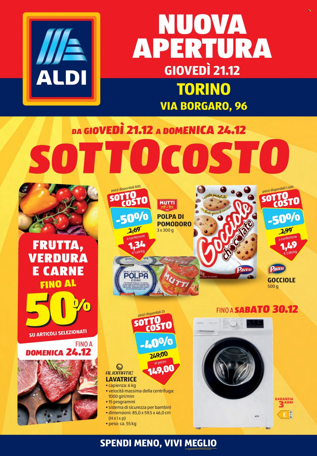 Volantino Aldi - 21/12/2023 - 30/12/2023. Pagina 1