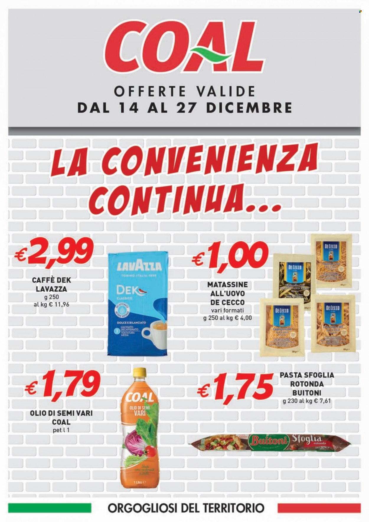 Volantino COAL - 14/12/2023 - 27/12/2023. Pagina 1