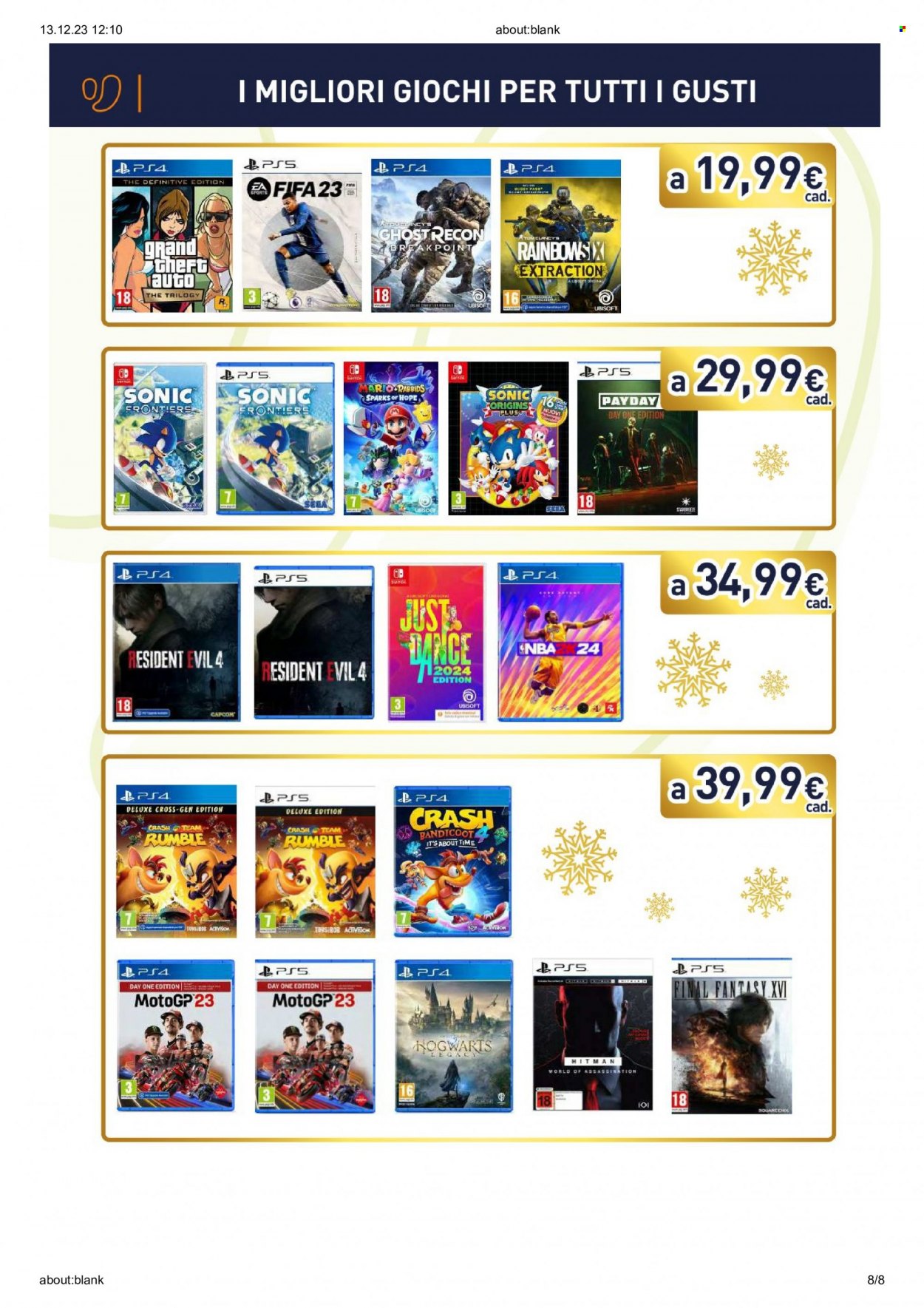 Volantino Unieuro - 13/12/2023 - 24/12/2023. Pagina 8