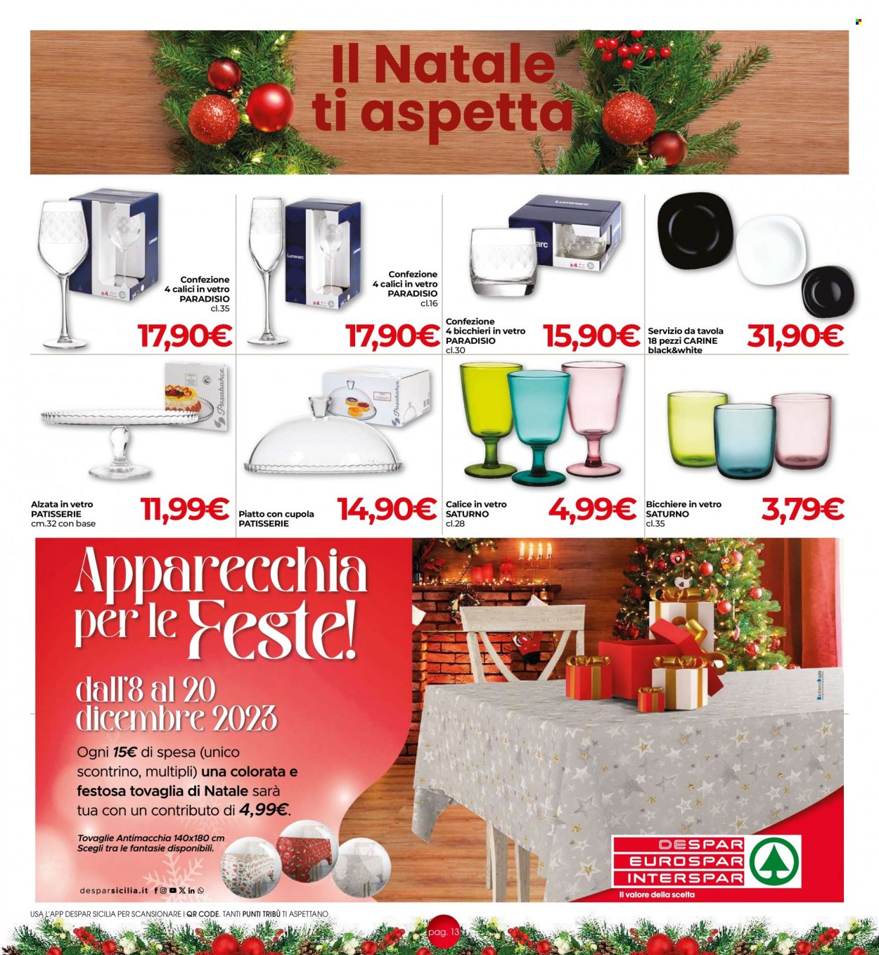 Volantino Eurospar - 14/12/2023 - 26/12/2023. Pagina 13