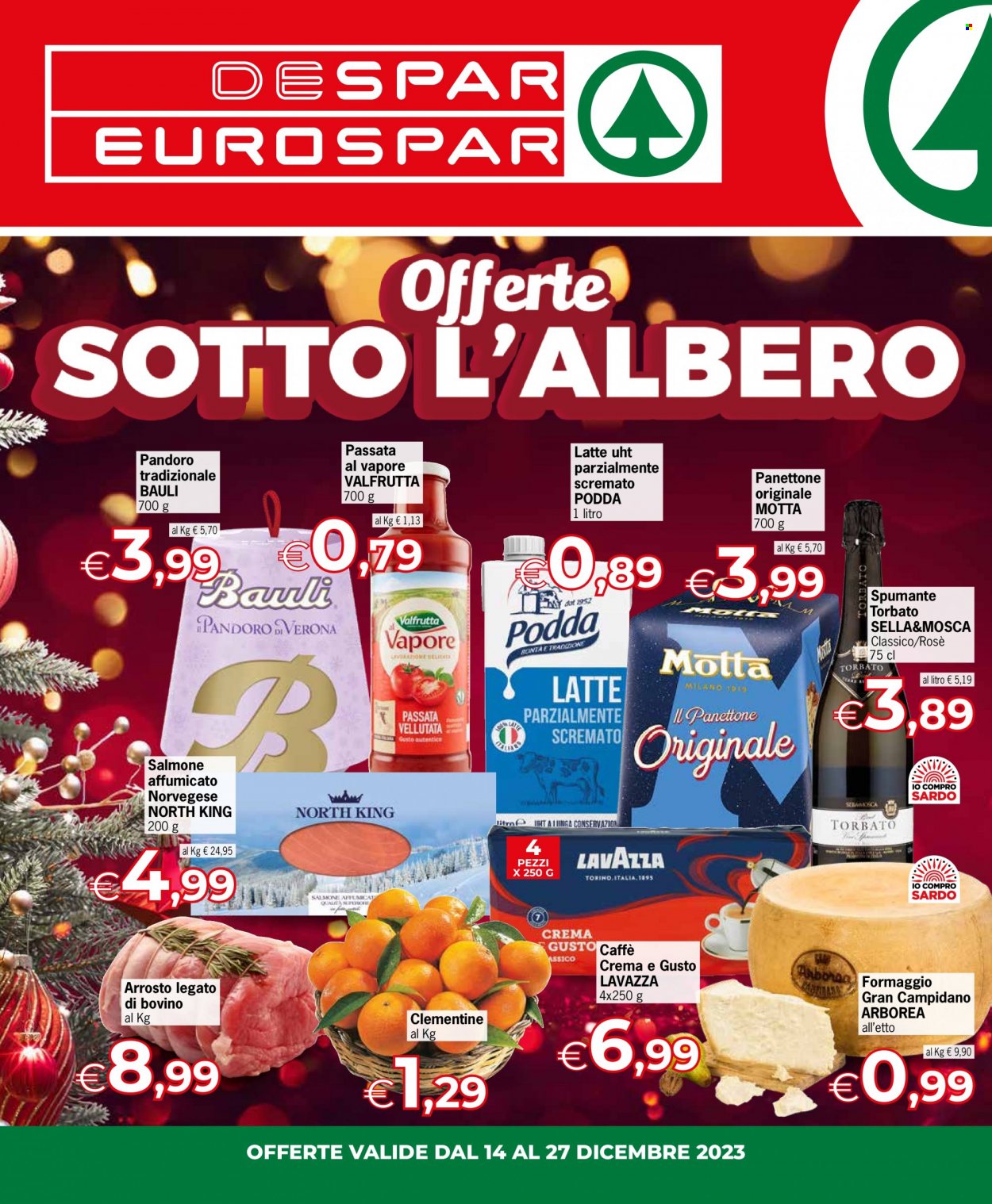 Volantino Eurospar - 14/12/2023 - 27/12/2023. Pagina 1