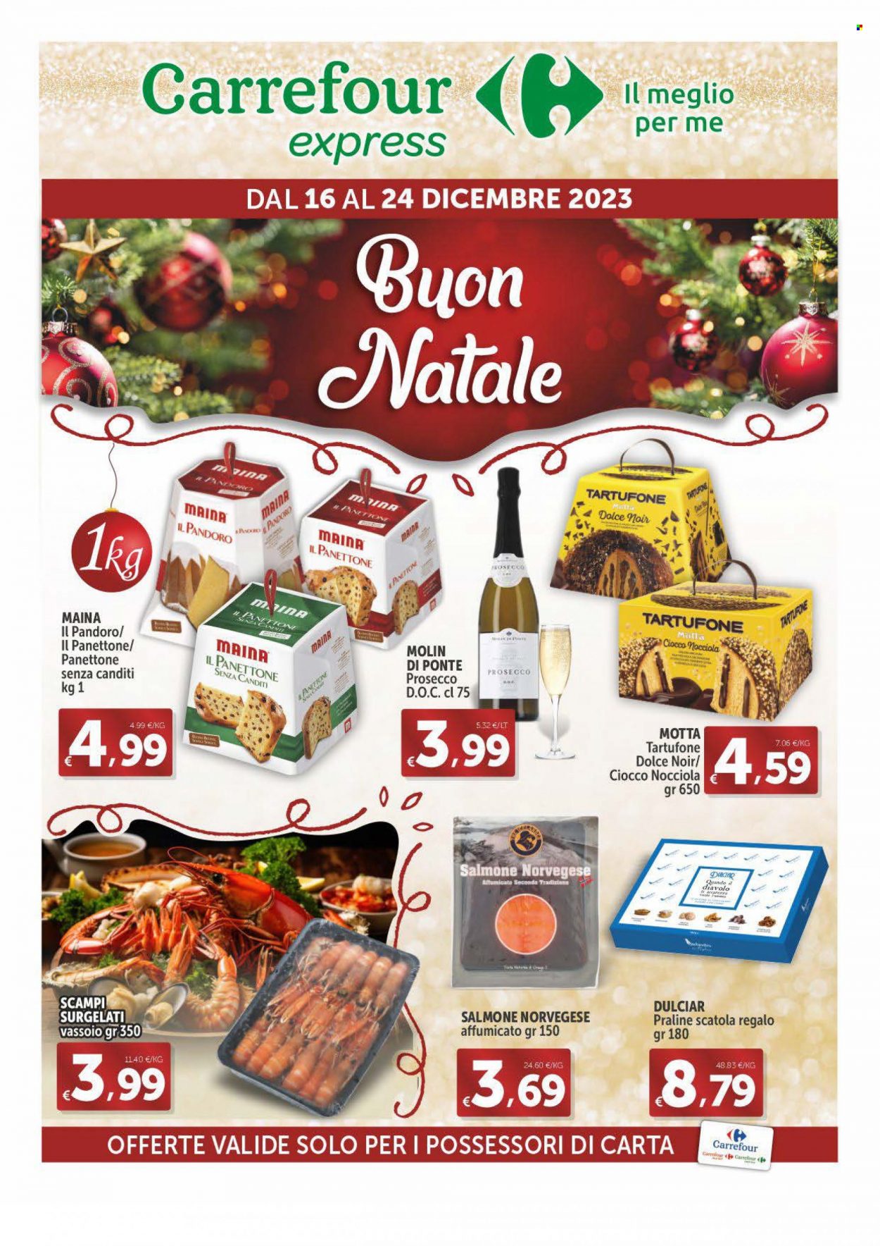 Volantino Carrefour - 16/12/2023 - 24/12/2023. Pagina 1