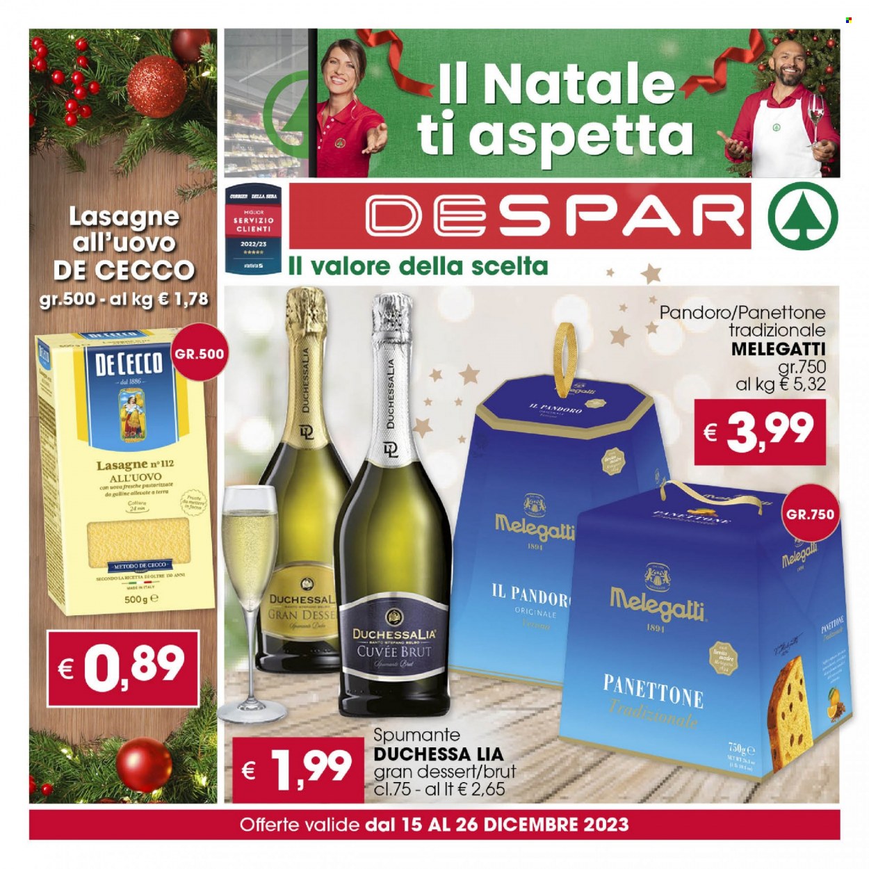 Volantino Despar - 15/12/2023 - 26/12/2023. Pagina 1