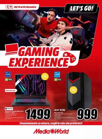 Volantino MediaWorld - 14/12/2023 - 24/12/2023.