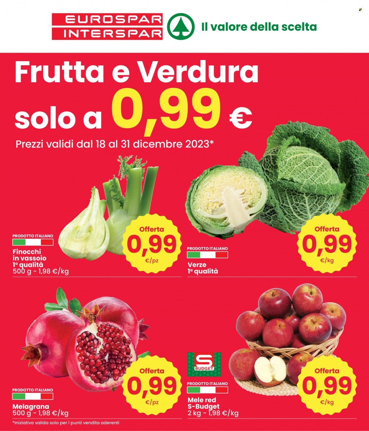 Volantino Interspar - 18/12/2023 - 31/12/2023. Pagina 1