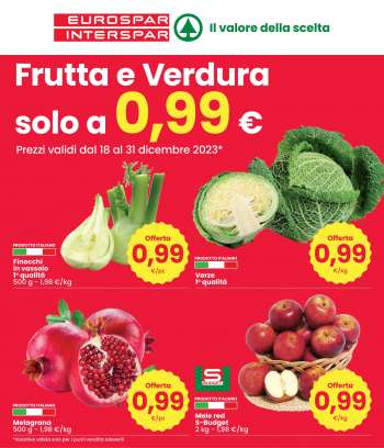 Volantino Eurospar - 18/12/2023 - 31/12/2023.