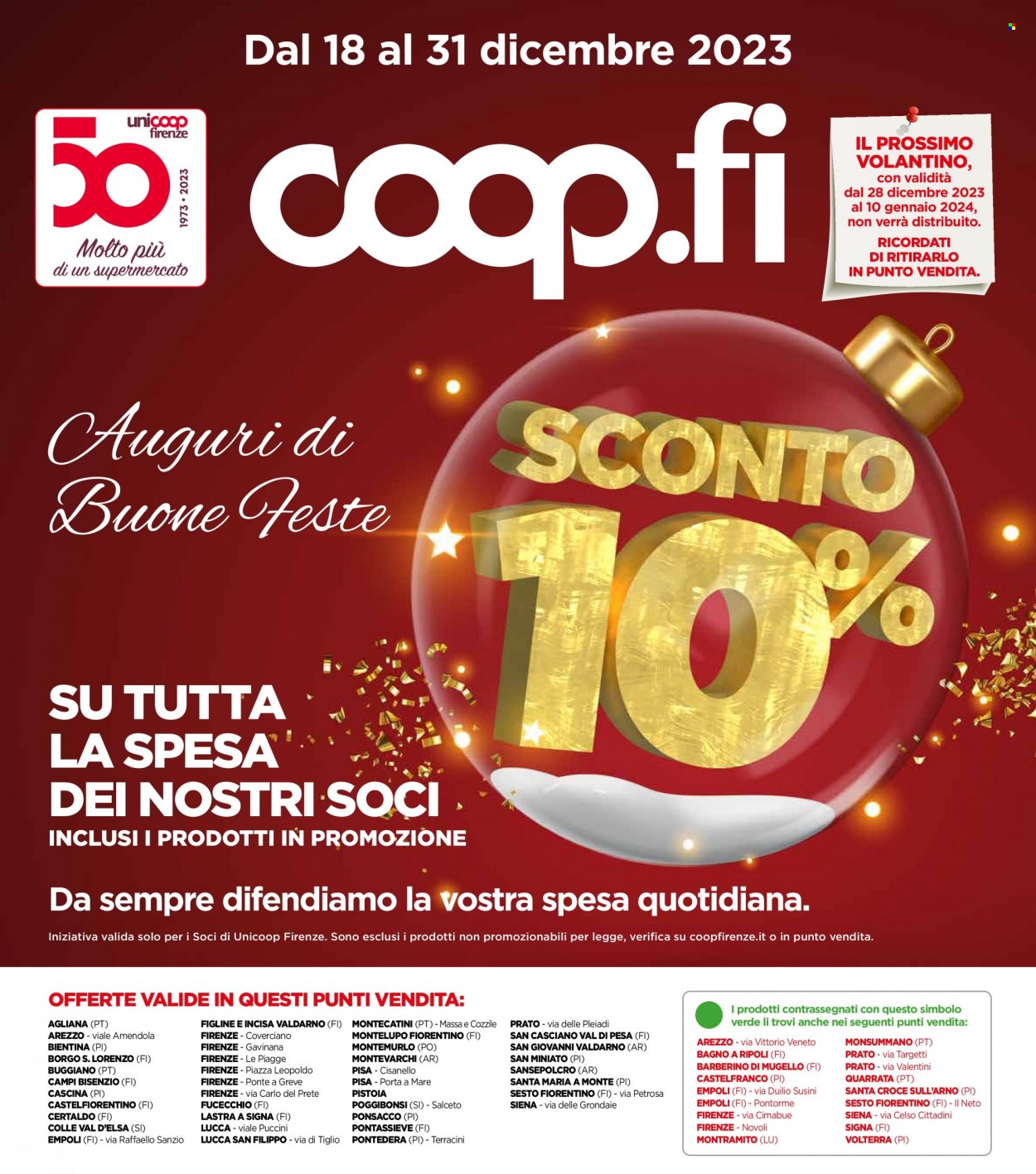 Leták Coop - 18.12.2023 - 31.12.2023. Strana 1